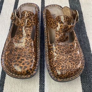 Fun Animal Print Alegria Clogs